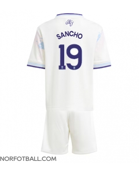 Billige Fotballdrakt Aston Villa Jadon Sancho #19 Replika Tredjedraktsett Barn 2025-26 Kortermet (med bukser)